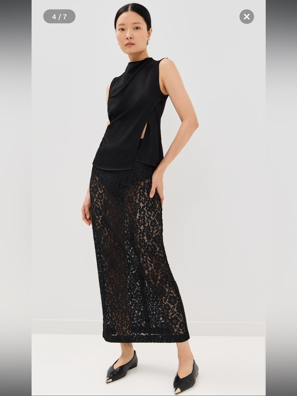 Proenza Schouler Jasmine Skirt in Stretch Lace